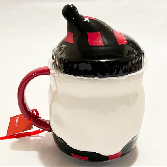 Lang Winter/Christmas Gnome Ceramic Mug With Hat Topper - Picture 3 of 10